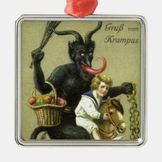 Gruss Vom Krampus Ornament Aus Metall