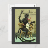 Gruss Vom Krampus Postkarte (Vorne/Hinten)