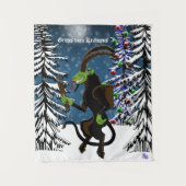 Gruss vom Krampus Wandteppich (Vorderseite)