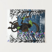 Gruss vom Krampus Wandteppich (Vorderseite (Horizontal))