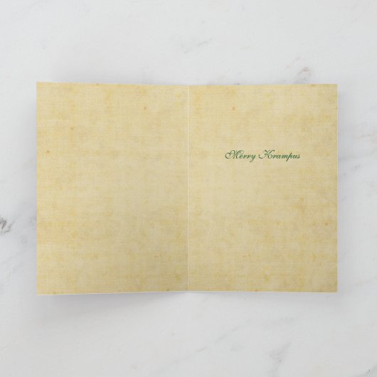 Gruss Vom Krampus Weihnachten Card (Innenseite)