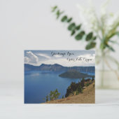 Gruß vom Krater Lake Postkarte (Stehend Vorderseite)