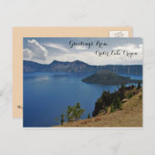 Gruß vom Krater Lake Postkarte (Vorne/Hinten)