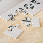 Gruß vom Lake Tahoe Retro Style Postcard Puzzle (Seite)