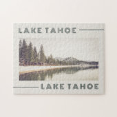 Gruß vom Lake Tahoe Retro Style Postcard Puzzle (Horizontal)