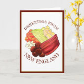 Gruß vom New England Classic Boiled Dinner Karte (Gelbe Blume)