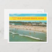 Gruß vom Old Orchard Beach, Mainreise Postkarte (Vorne/Hinten)