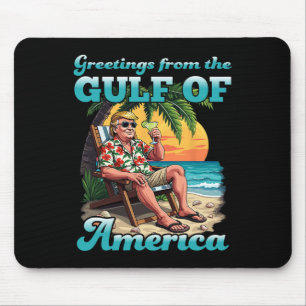 Gruß vom Patriotischen Golf der USA Mousepad