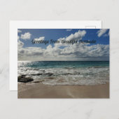 Gruß vom schönen Bermuda Beach Postkarte (Vorne/Hinten)