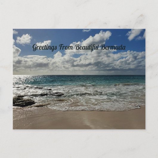 Gruß vom schönen Bermuda Beach Postkarte (Vorderseite)