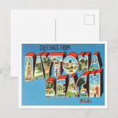 Gruß vom Strand von Daytona, Florida Travel Postkarte (Vorne/Hinten)