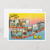 Gruß vom Sunapee, New Hampshire Travel Postkarte (Vorne/Hinten)