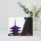Gruß vom Turm von Yasaka Postkarte (Stehend Vorderseite)