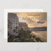 Gruß von Acapulco Mexico Postcard Landschaftlich Postkarte (Vorne/Hinten)