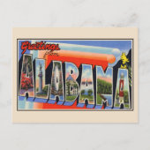 Gruß von Alabama Große Briefkarte Postkarte (Vorderseite)