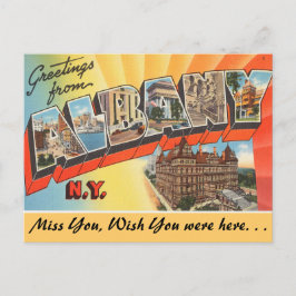 Gruß von Albany Postkarte