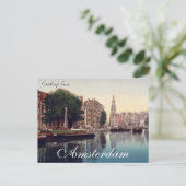 Gruß von Amsterdam Postcard Postkarte (Stehend Vorderseite)