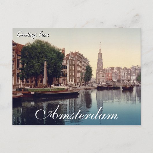 Gruß von Amsterdam Postcard Postkarte (Vorderseite)