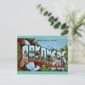 Gruß von Arkansas Vintage Reise Postkarte (Stehend Vorderseite)