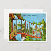 Gruß von Arkansas Vintage Travel Postkarte (Vorne/Hinten)