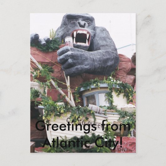 Gruß von Atlantic City Postcard Postkarte (Vorderseite)