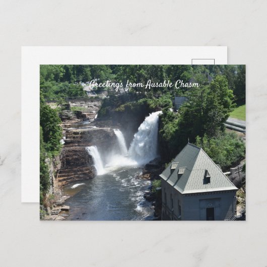 Gruß von Ausable Chasm Postcard Postkarte (Vorne/Hinten)