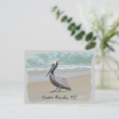 Gruß von Außenbanken OBX NC Postkarte (Stehend Vorderseite)