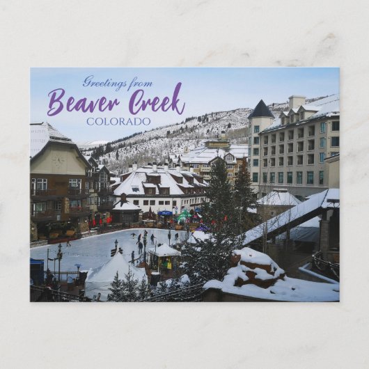 Gruß von Beaver Creek Colorado Postcard Postkarte (Vorderseite)