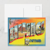 Gruß von Billings, Montana Vintage Travel Postkarte (Vorne/Hinten)