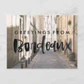 Gruß von Bordeaux France Travel Postcard Postkarte (Vorderseite)