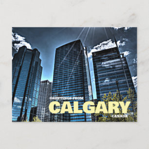 Gruß von Calgary Canada Postcard Postkarte