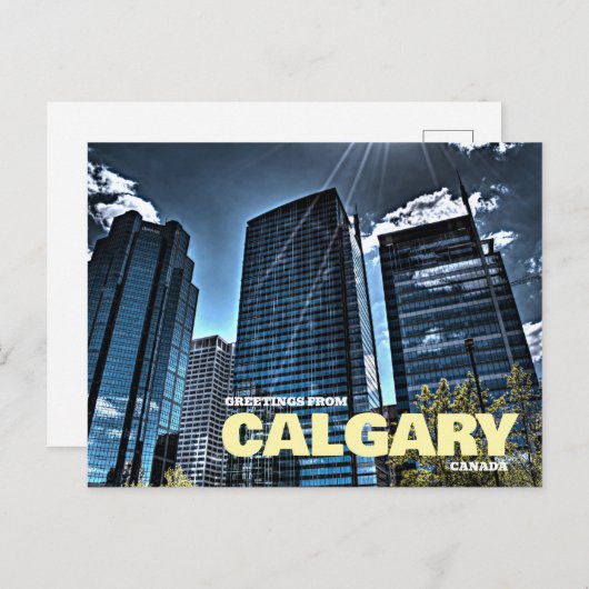 Gruß von Calgary Canada Postcard Postkarte (Vorne/Hinten)