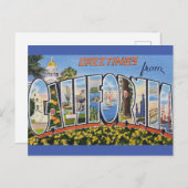 Gruß von California Travel Postcard Postkarte (Vorne/Hinten)