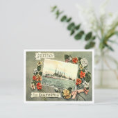 Gruß von California Vintage Travel Postkarte (Stehend Vorderseite)