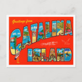 Gruß von Catalina Island, Kalifornien Reisen Postkarte (Vorderseite)