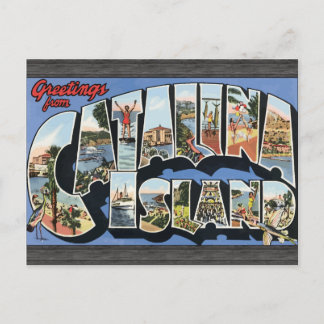 Gruß von Catalina Island, Vintag Postkarte