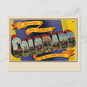 Gruß von Colorado Große Briefkarte Postkarte