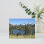 Gruß von Colorful Colorado Postcard Postkarte (Stehend Vorderseite)