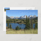 Gruß von Colorful Colorado Postcard Postkarte (Vorne/Hinten)