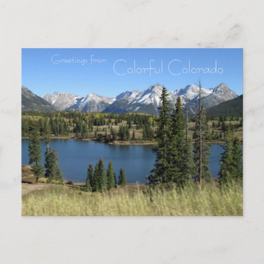 Gruß von Colorful Colorado Postcard Postkarte (Vorderseite)