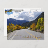 Gruß von Colorful Colorado Postkarte (Vorne/Hinten)