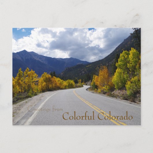 Gruß von Colorful Colorado Postkarte (Vorderseite)