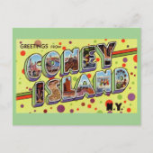 Gruß von CONEY ISLAND New York Postcard Postkarte (Vorderseite)