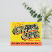 Gruß von Crystal Cave Postkarte (Stehend Vorderseite)