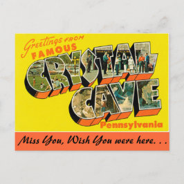 Gruß von Crystal Cave Postkarte