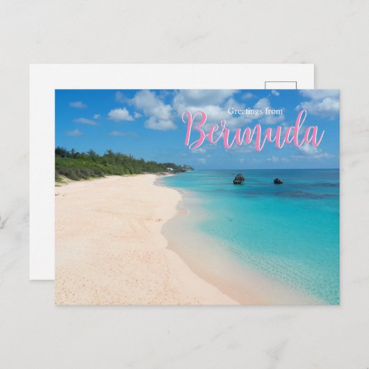 Gruß von der Landschaftlichen Postkarte Bermuda (Vorne/Hinten)