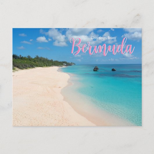 Gruß von der Landschaftlichen Postkarte Bermuda (Vorderseite)