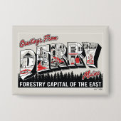 Gruß von Derry Maine Button (Vorderseite)