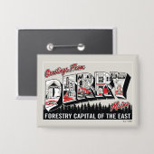 Gruß von Derry Maine Button (Vorderseite/Rückseite)