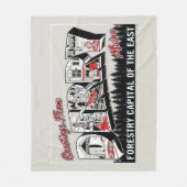 Gruß von Derry Maine Fleecedecke (Vorderseite)